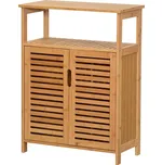 Praktická dolní koupelnová skříňka LANTA z bambusu, 60x30x80 cm