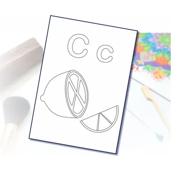 Radost v písku Šablona na pískování písmenko C - A6