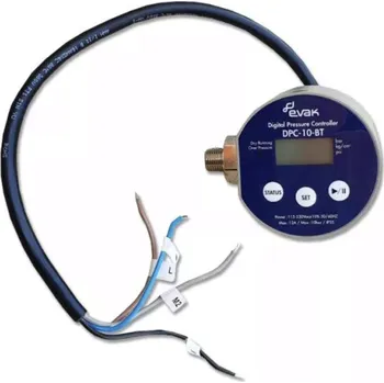 Příslušenství k čerpadlu Digitální tlakový spínač EVAK DPC 10 BLUE TOOTH, 230 V/12 A, 0,5 m kabel
