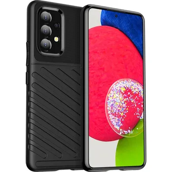 Pouzdro na mobilní telefon Hurtel Thunder carbon kryt na Samsung Galaxy A53 5G - černý