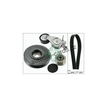 Rozvod motoru Sada žebrovaných klínových řemenů INA (IN 529006510)