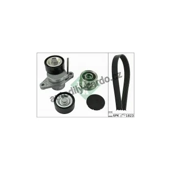 Rozvod motoru Sada žebrovaných klínových řemenů INA (IN 529005410)