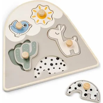 Dřevěná hračka DONE BY DEER dřevěné puzzle LALEE