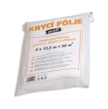 Zakrývací fólie na malování Zakrývací mikrotenová fólie 4 x 12,5 m, síla 12 my - PROFI