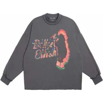 Zahraniční hudba Merch Billie Eilish: Billie Eilish Unisex Long Sleeve T-shirt: Neon Silhouette (medium) M