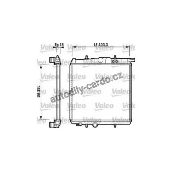 Chladič motoru Chladič, chlazení motoru Valeo 732885
