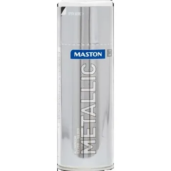 Barva ve spreji Maston METALICKÁ BARVA - STŘÍBRNÁ dekorativní sprej pro vnitřní i vnější použití 400ml