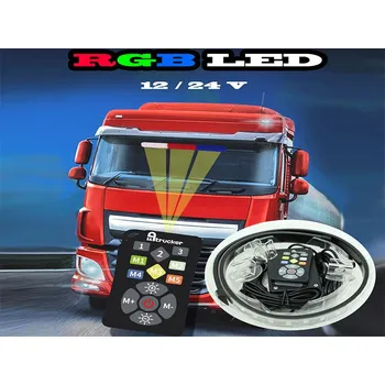 LED páska Světelná programovatelná trikolora za okno 75 cm, 72 LED, 12-30V