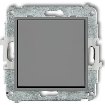 vypínač KARLIK Vypínač mechanický křížový č.7 Barva: Matná šedá