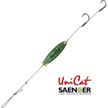 Rybářský háček Saenger návazec na sumce Uni Cat Power Rattle 10 g Hair Rig 150 cm velikost: 6/0 + 4/0