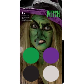 Amscan Make-up sada čarodějnice 4 ks
