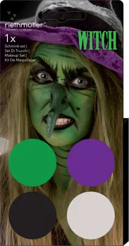 Karnevalový doplněk Amscan Make-up sada čarodějnice 4 ks