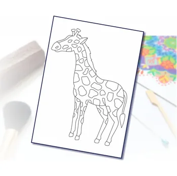 Radost v písku Šablona na pískování žirafa Varianta: A5 (148 x 210 mm)
