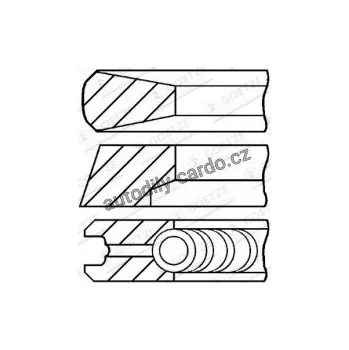 Blok motoru Sada pístních kroužků GOETZE 08-179300-10