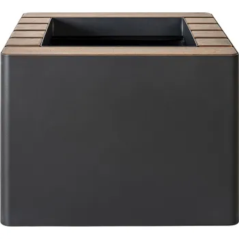 Květináč Samozavlažovací květináč WOODGREEN, více variant - Hobby Flower Barva: černá/tmavé dřevo