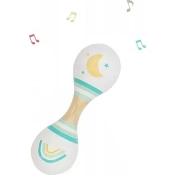 Sale Dřevěné chrastítko rumba koule, Rainbow - Night, - tyrkysové