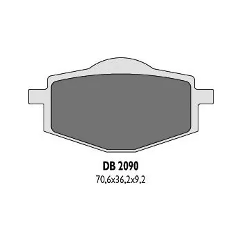 Brzdová destička DELTA BRAKING brzdové destičky KH101 zadní - nahrazuje DB2090MX-N a DB2090QD-N (DELTA BRAKING brzdové destičky KH101 zadní - nahrazuje DB2090MX-N a DB2090QD-N)