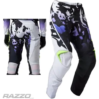 Moto kalhoty MX kalhoty FOX 180 Morphic Pant Black White 2023 36