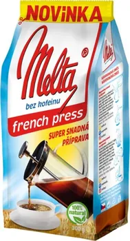 Káva Kávoviny Melta French Press bez kofeinu 300 g