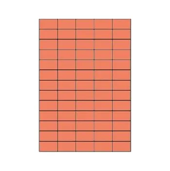 Speciální papír Samolepicí etikety 38,1 x 21,2mm, A4, červené (100 ks)
