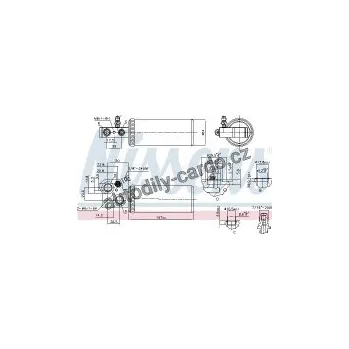 Chladič motoru Vysoušeč klimatizace NISSENS 95037