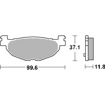 Brzdová destička SBS brzdové destičky KH408 STREET STANDART keramické YAMAHA YP 400 MAjeYT 04-13, XP 500 T-MAX 04-11 barva černá zadní (SBS brzdové destičky KH408 STREET STANDART keramické YAMAHA YP 400 MAjeYT 04-13, XP 500 T-MAX 04-11 barva černá zadní)