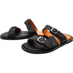 Dámské kožené pantofle 066-1604 černá WILD Barva: černá, Velikost: 37