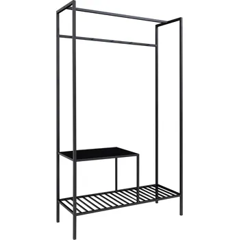 Botník House Nordic Kovová otevřená skříň VITA černá