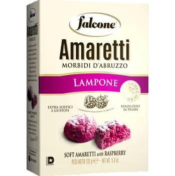 Falcone Amaretti malinové (Lampone) 170g