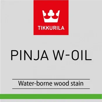 Lak na dřevo Tikkurila Pinja W-Oil TCW 2,7 L vodouředitelná olejová lazura na dřevo s možností tónování