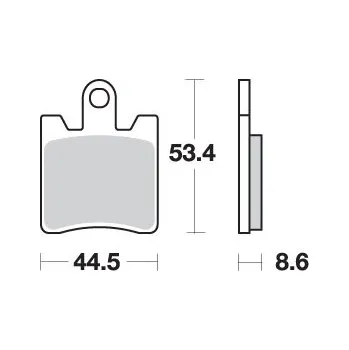 Brzdová destička SBS brzdové destičky KH283 STREET PERFORMANCE (EXCEL) sintrované barva zlatá (SBS brzdové destičky KH283 STREET PERFORMANCE (EXCEL) sintrované barva zlatá)