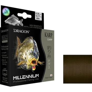 Rybářský vlasec Dragon Millennium Karp 300-400m Průměr: 0,28mm
