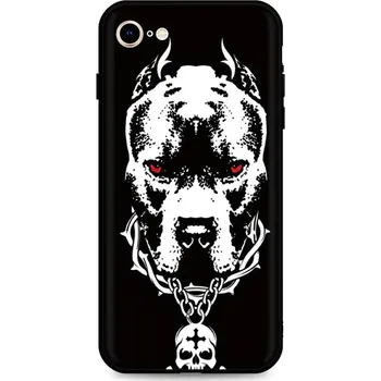 Pouzdro na mobilní telefon Kryt iPhone SE 2020 silikon Fighting Dog (obal neboli pouzdro na iPhone SE 2020)