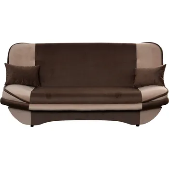 Obývací pokoj Tempo Kondela Rozkládací pohovka, šedohnědá Taupe/hnědá, GURU