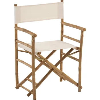 Křeslo Režisérské křeslo skládací bílé - 44*58*88 cm