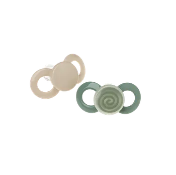 dudlíky Dentistar Day & Night Soother, denní a noční dudlík, 6-14 měsíců, zelený