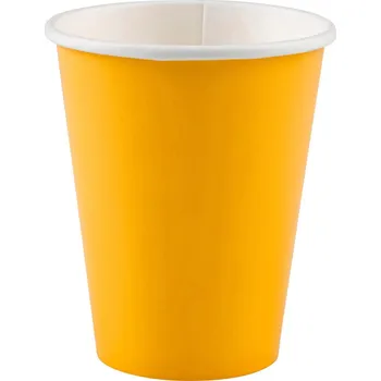 Party nádobí Žluté kelímky