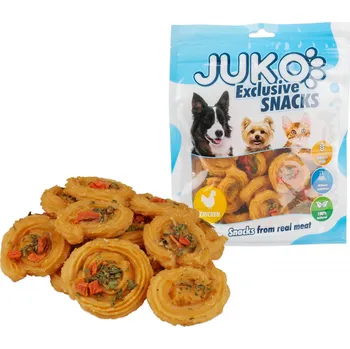 Pamlsek pro psa Juko Chicken & Vegetable Roll 250 g