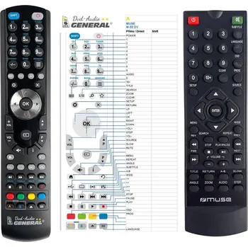 Dálkový ovladač General MUSE M-52 DV - náhradní dálkový ovladač