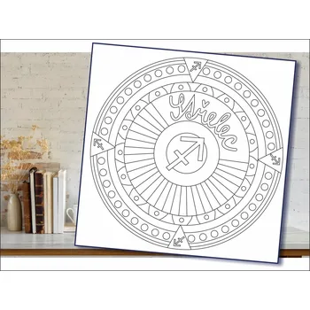 Radost v písku Šablona na pískování horoskop střelec Varianta: 210 x 210 mm