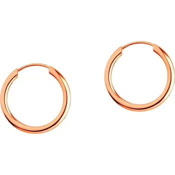 Náušnice Náušnice z růžového zlata - kroužky, 15 mm - AP534-3772