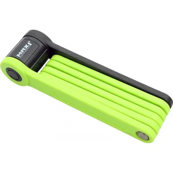 Příslušenství pro cyklistiku skládací zámek MAX1 Bull 850mm zelený s držákem