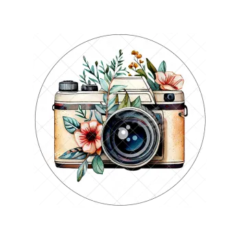 Jedlá dekorace na dort FOTOAPARÁT, VARIANTA Jedlý papír 1706