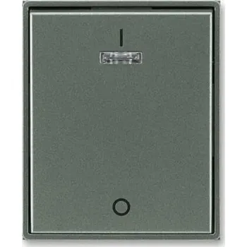 vypínač Kryt s potiskem a čirým průzorem řazení 3S 3558E-A00933 34 antracitová Time ABB