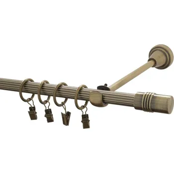 Garnýž Garnýž kovová 120 cm rýhovaná jednořadá 16 Cylinder mosaz