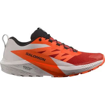 Pánská běžecká obuv Salomon Sense Ride 5 Velikost: EU 45 1/3 lunar rock/shocking orange/fiery red