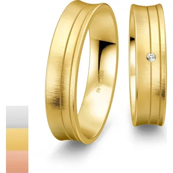 Prsten Snubní prsteny SmartLine ze žlutého zlata s diamantem nebo zirkonem 4807050-4807049