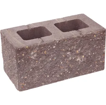 Zahradní obrubník CS-BETON CSBlok třístranně štípaná sloupek 40x20x20 cm hnědá