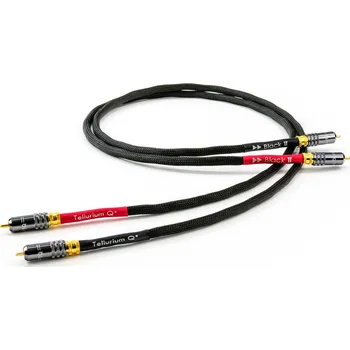 Audio kabel Tellurium Q BLACK II RCA CABLE 1.5m (Vysoce kvalitní RCA kabel, délka 1.5m)