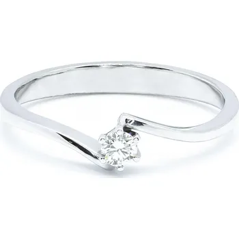 Prsten Zásnubní prsten z bílého zlata s diamantem 21ZP2202100A